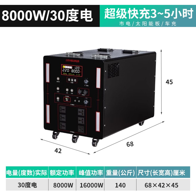 8000W儲能電源